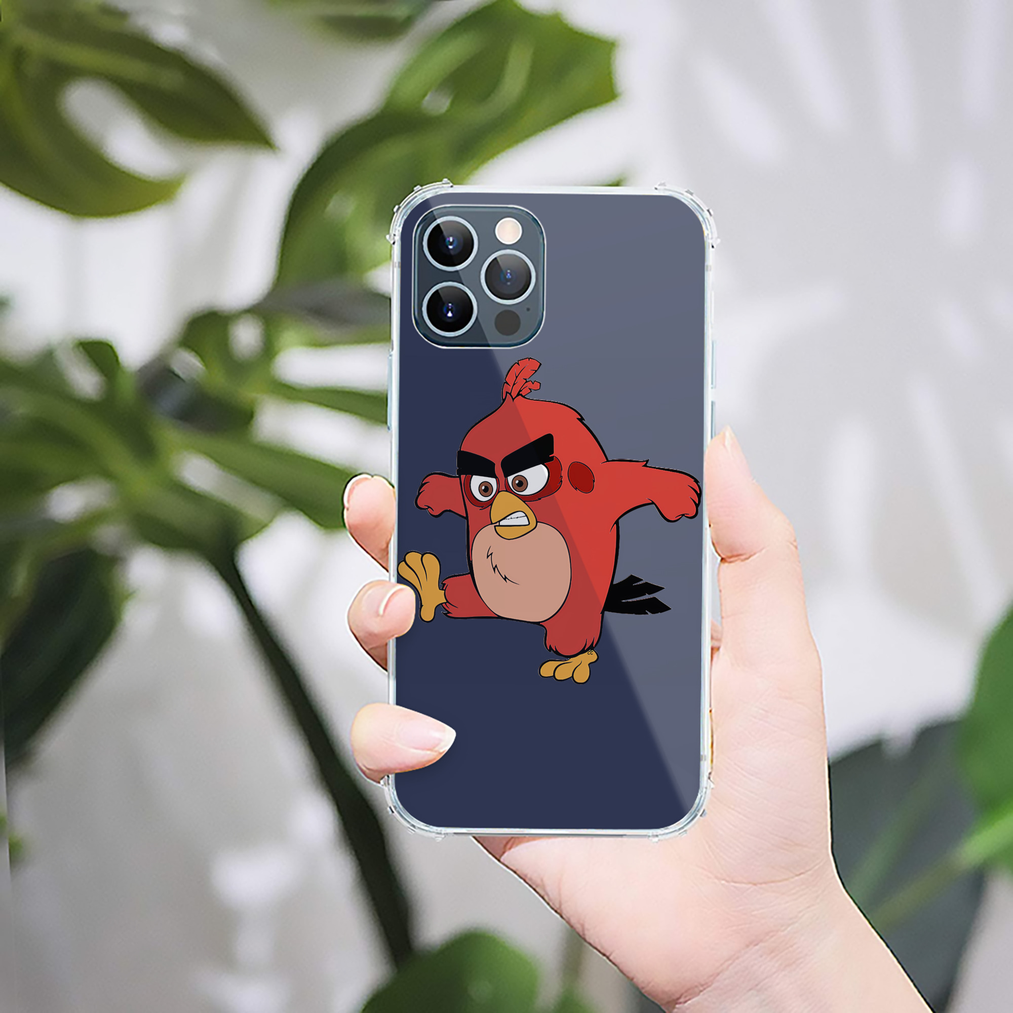 （画像用） Angry Birds アングリーバード 【iPhone 12シリーズ対応】透明スマホケース（クリアソフトケース）